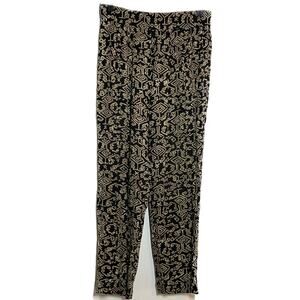 VTG Essay by Sharon Anthony Pants Pull-on Elastic Waistband High Rise Black 8